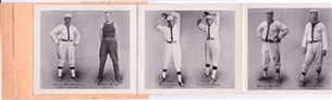 1914 Sacramento Wolves PCL "Accordion"-Style Photographic Souvenir Folio in Original Mailer - Important and Possibly One-of-a-Kind Historical Piece, Featuring "Black Sox" Player Lefty Williams